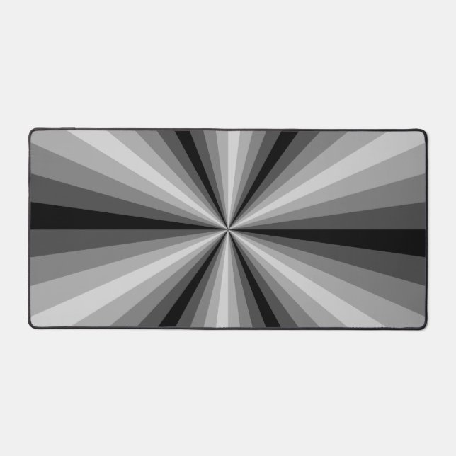 Optical Illusion Black Desk Mat (Front)