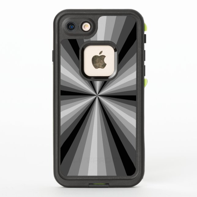 Optical Illusion Black Lifeproof Case (Back)