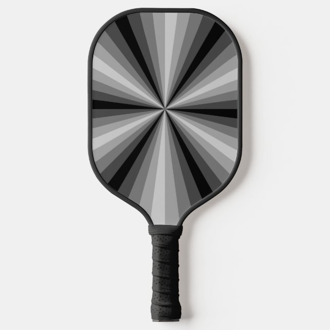Optical Illusion Black Pickleball Paddle (Front)