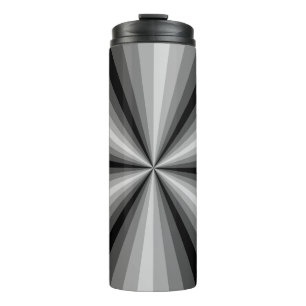 Optical Illusion Black Thermal Tumbler