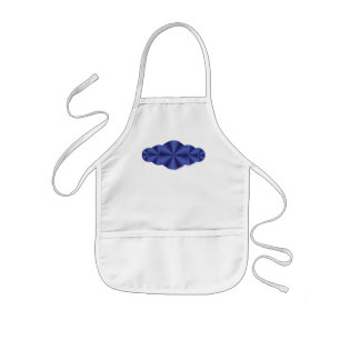 Optical Illusion Blue Apron