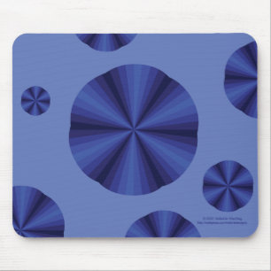 Optical Illusion Blue Mousepad