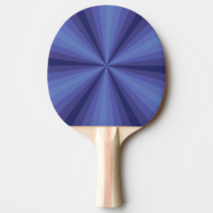 Optical Illusion Blue Ping Pong Paddle