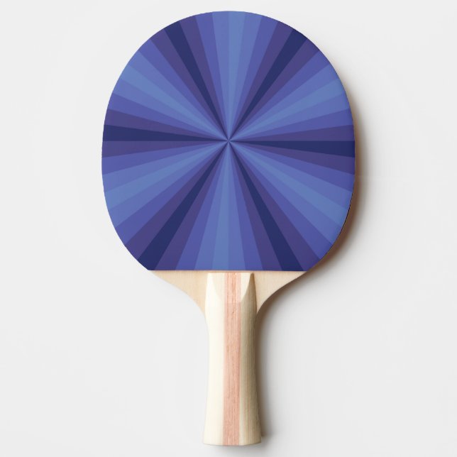 Optical Illusion Blue Ping Pong Paddle (Front)