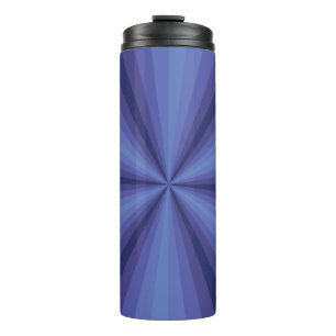 Optical Illusion Blue Thermal Tumbler
