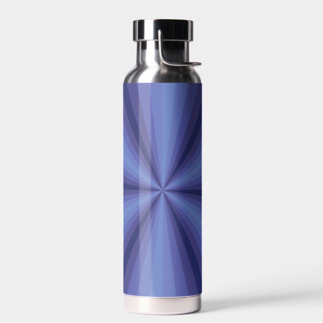 Optical Illusion Blue Water Bottle (Left)
