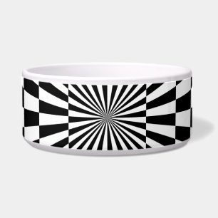 optical illusion chessboard tunnel