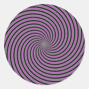 Optical Illusion Classic Round Sticker