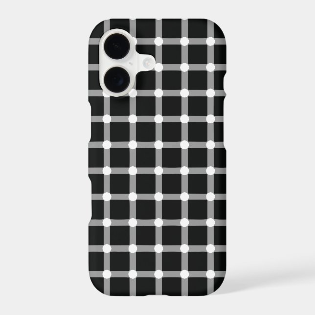 Optical Illusion Design Disappearing Black Dots (Back)