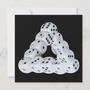 Optical illusion Dice  Card