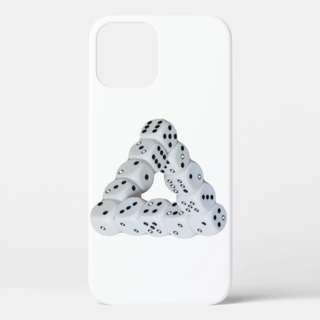 Optical illusion Dice iPhone / iPad case (Back)