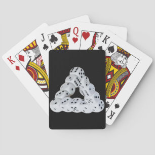 Optical illusion Dice Playing Cards