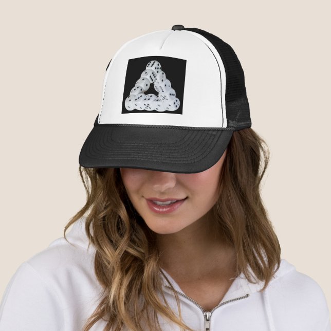 Optical illusion Dice Trucker Hat (In Situ)