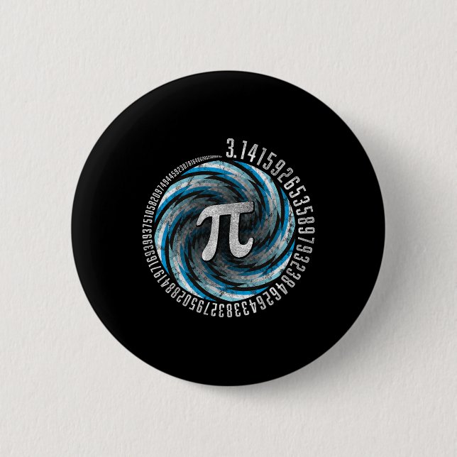 Optical Illusion Geometry Pi Math Science Stem 3.1 6 Cm Round Badge (Front)