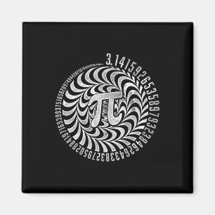 Optical Illusion Geometry Pi Math Science Stem 3.1 Magnet