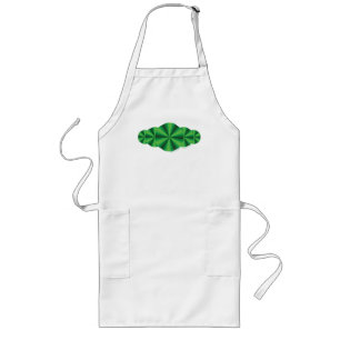 Optical Illusion Green Apron