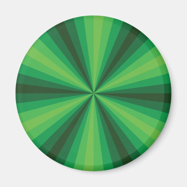 Optical Illusion Green Magnet (Front)