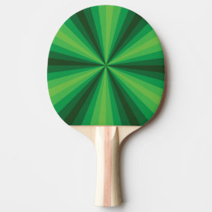 Optical Illusion Green Ping Pong Paddle