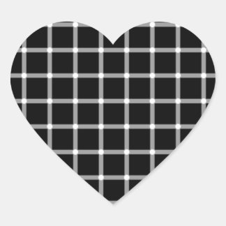Optical illusion heart sticker