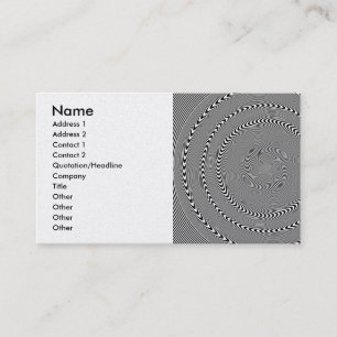 Optical Illusion - Hypnosis made easy Business Card