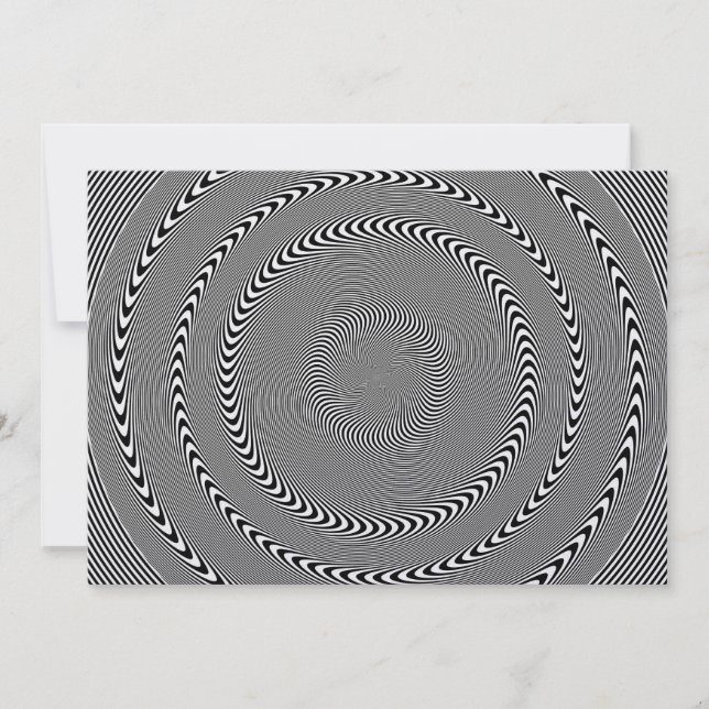 Optical Illusion - Hypnosis made easy Invitation (Front)
