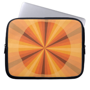 Optical Illusion Orange Laptop Case