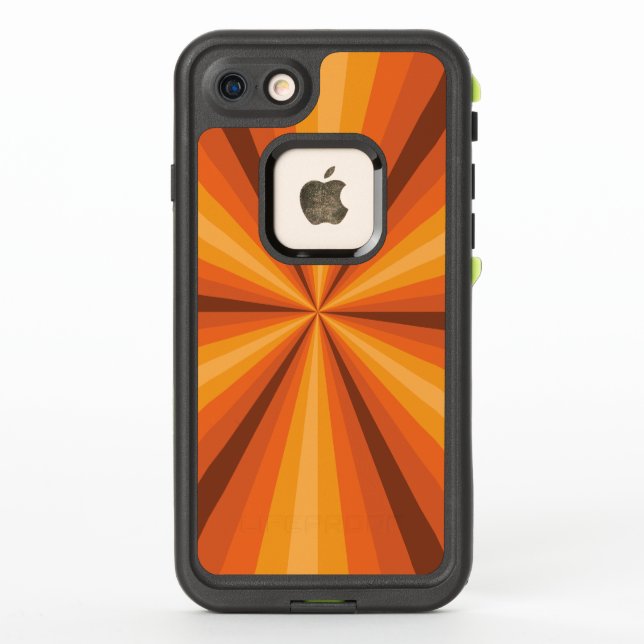 Optical Illusion Orange Lifeproof Case (Back)