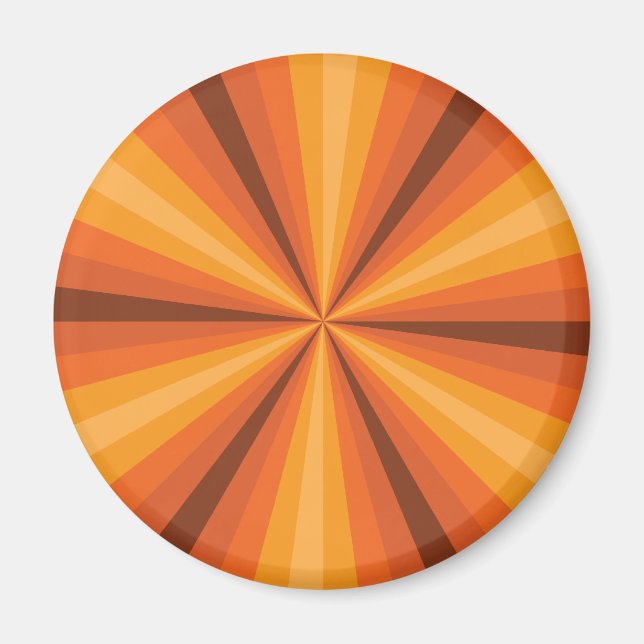 Optical Illusion Orange Magnet (Front)