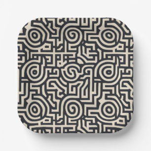 Optical illusion paper plate