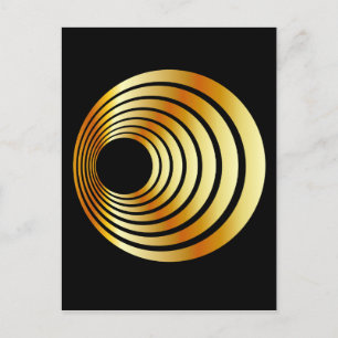 optical illusion postcard