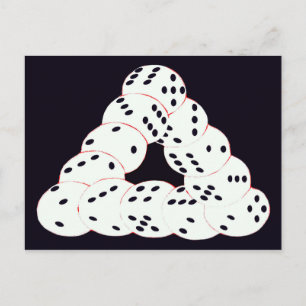 optical illusion postcard