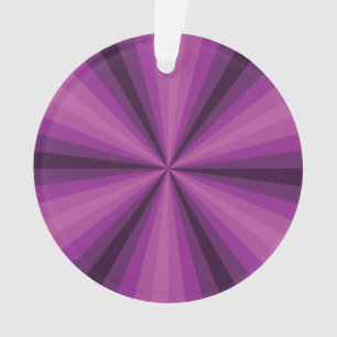 Optical Illusion Purple Acrylic Ornament