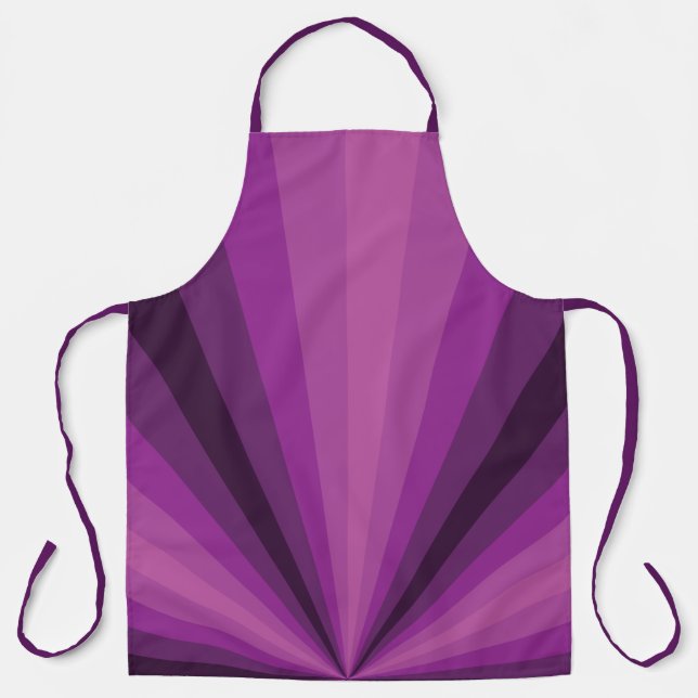 Optical Illusion Purple All-Over Print Apron (Front)