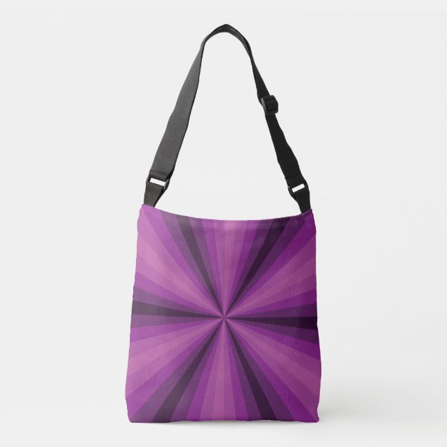 Optical Illusion Purple All-Over-Print Bag (Front)