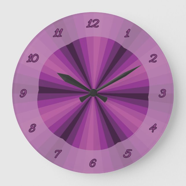 Optical Illusion Purple Clock (Front)