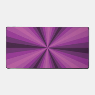 Optical Illusion Purple Desk Mat