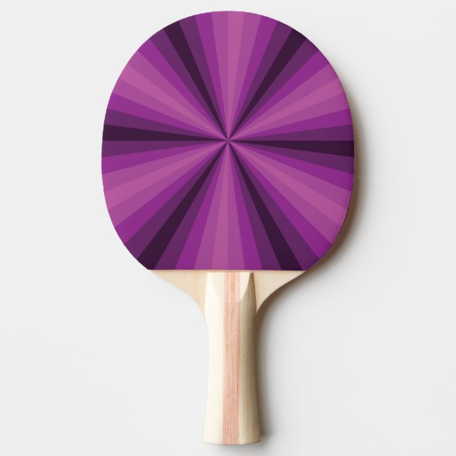 Optical Illusion Purple Ping Pong Paddle (Front)