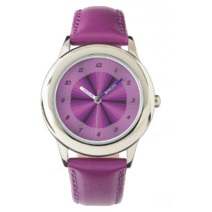 Optical Illusion Purple Watch