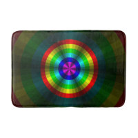 Optical Illusion Rainbow Bath Mat