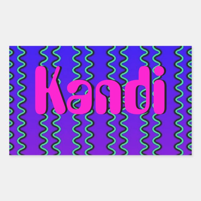 Optical Illusion Rectangular Sticker (Front)