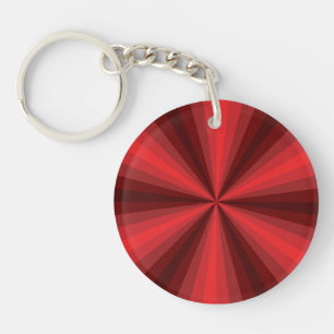 Optical Illusion Red Acrylic Keychain