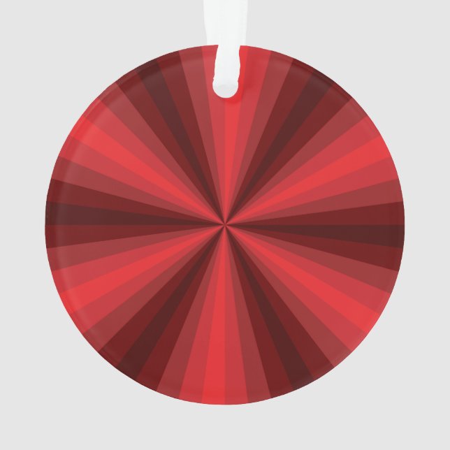 Optical Illusion Red Acrylic Ornament (Back)