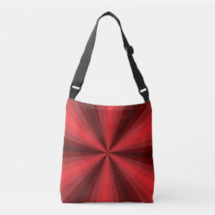 Optical Illusion Red All-Over-Print Bag