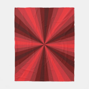 Optical Illusion Red Fleece Blanket