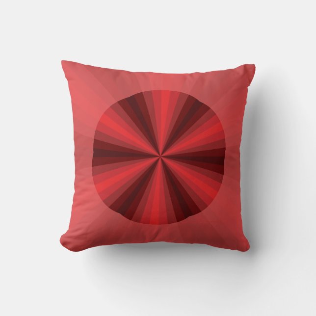 Optical Illusion Red Pillow (Front)