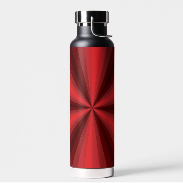 Optical Illusion Red Water Bottle (Left)