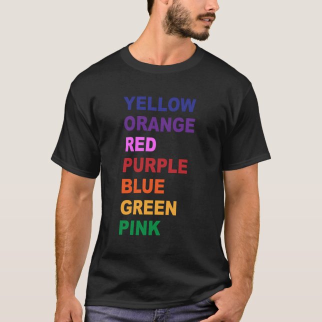 Optical Illusion Shirt - Rainbow Shirt (Front)