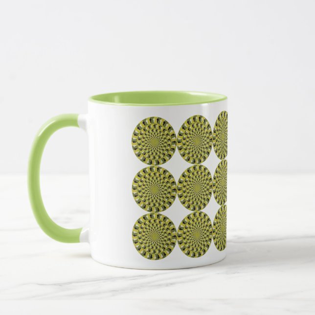 Optical Illusion - Spinning Wheels Mug (Left)