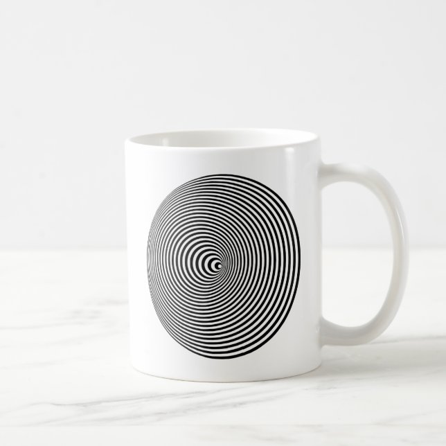 Optical Illusion Spiral Coffee Mug (Right)