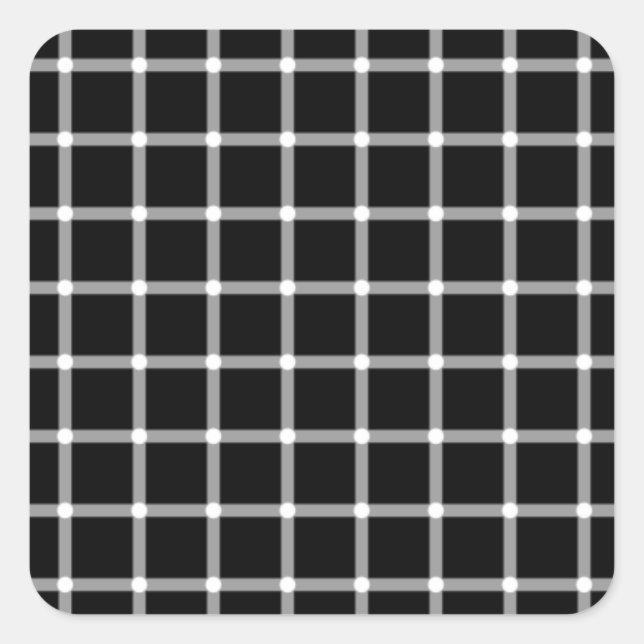 Optical illusion square sticker (Front)